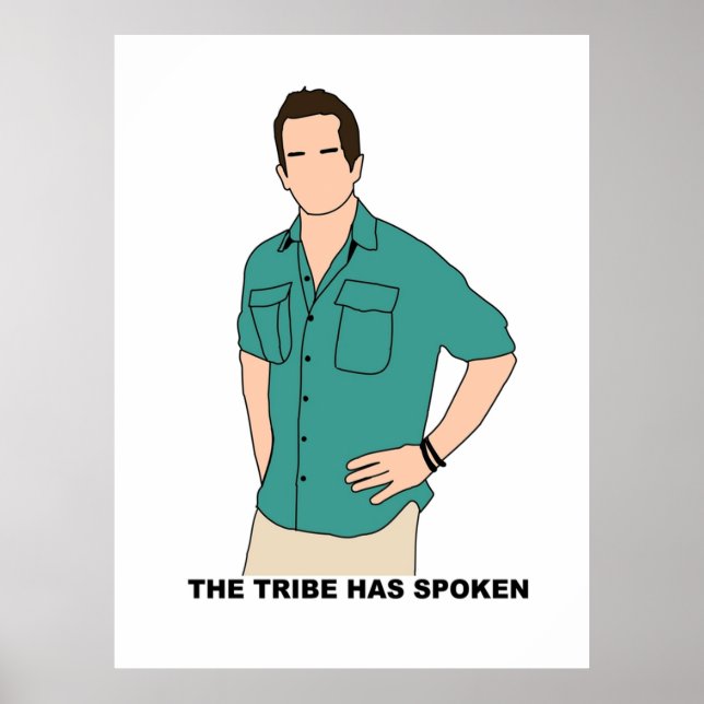 Poster Le Survivant de CBS Jeff Probst La Tribu A Parlé (Devant)