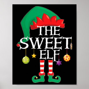 Poster Le Sweet Elf Squad Noël de la famille de Noël