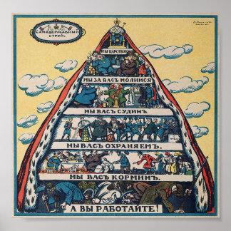 Poster Le système autocratique = Alexsai Radakov