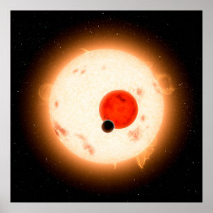 Poster Le système Kepler-16.