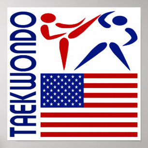 Poster Le Taekwondo Etats-Unis