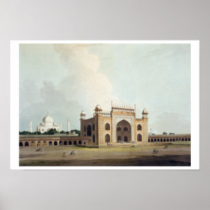 Poster Le Taj Mahal à Agra, de 'Oriental Scenery : Twe