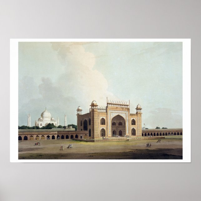 Poster Le Taj Mahal à Agra, de 'Oriental Scenery : Twe (Devant)