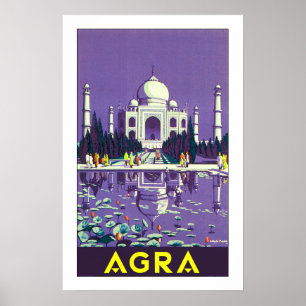 Poster ~ le Taj Mahal d'Âgrâ