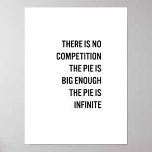 Poster Le tarte est assez grande citation (la couleur