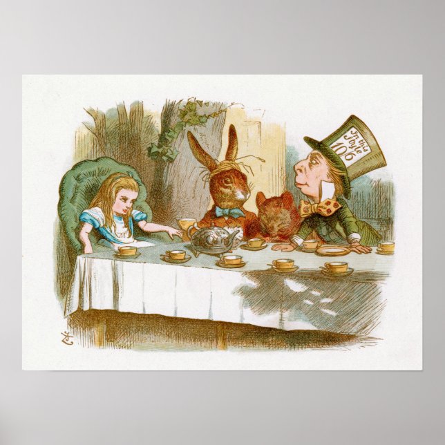 Poster Le Tea Party de Mad Hatter (Devant)