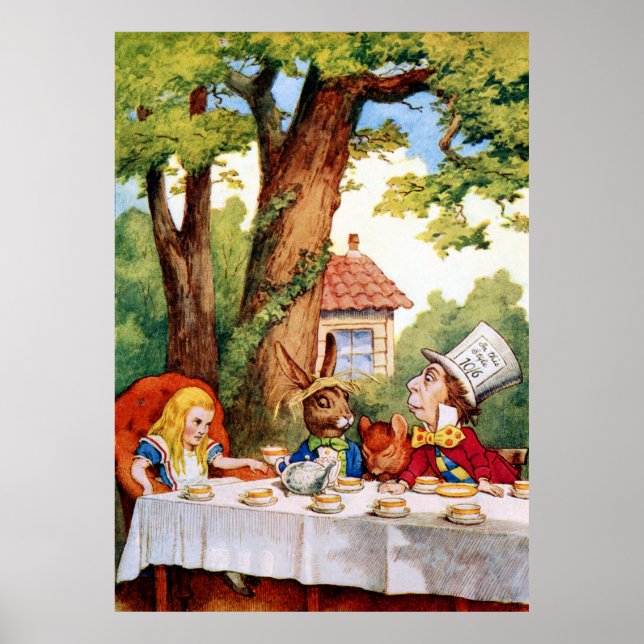 Poster Le Tea Party de Mad Hatter au pays des merveilles (Devant)