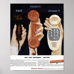 POSTER LE TÉLÉPHONE MODERNE