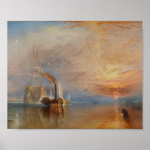 Poster Le Temeraire Tourner Sunset Seascape