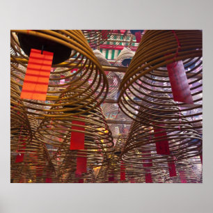 Poster Le temple bouddhiste Man Mo de Hong Kong