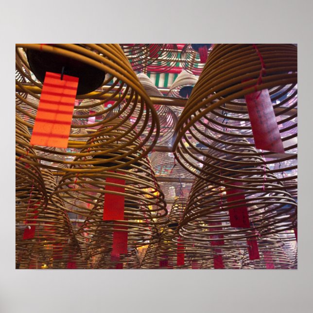 Poster Le temple bouddhiste Man Mo de Hong Kong (Devant)