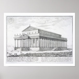 Poster Le temple de Diana à Ephèse, Turquie, de 'Entw