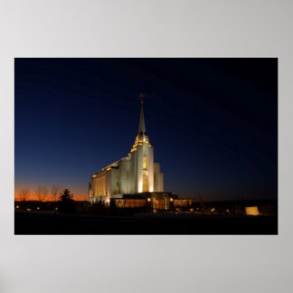 Poster Le temple Rexburg LDS