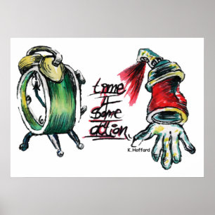 Poster "Le temps 4 est une action"