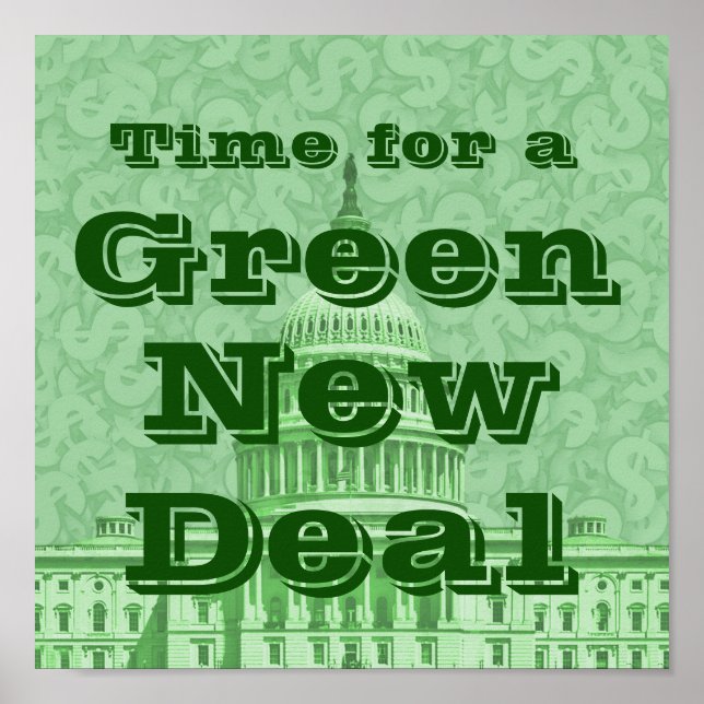 Poster Le temps d'un New Deal vert (Devant)