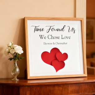 Poster Le temps nous a trouvés Nous avons choisi l'amour