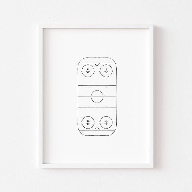Poster Le terrain de hockey sur glace (Créateur téléchargé)