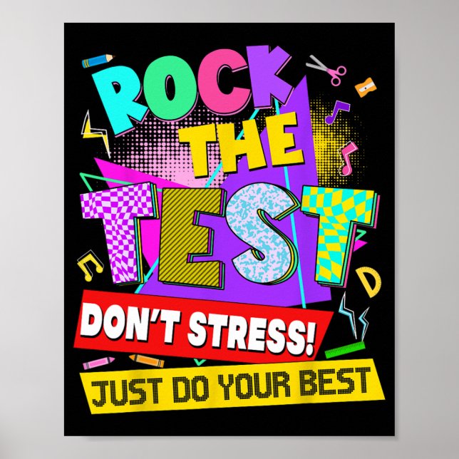 Poster Le test de stress de jour Enseignants (Devant)
