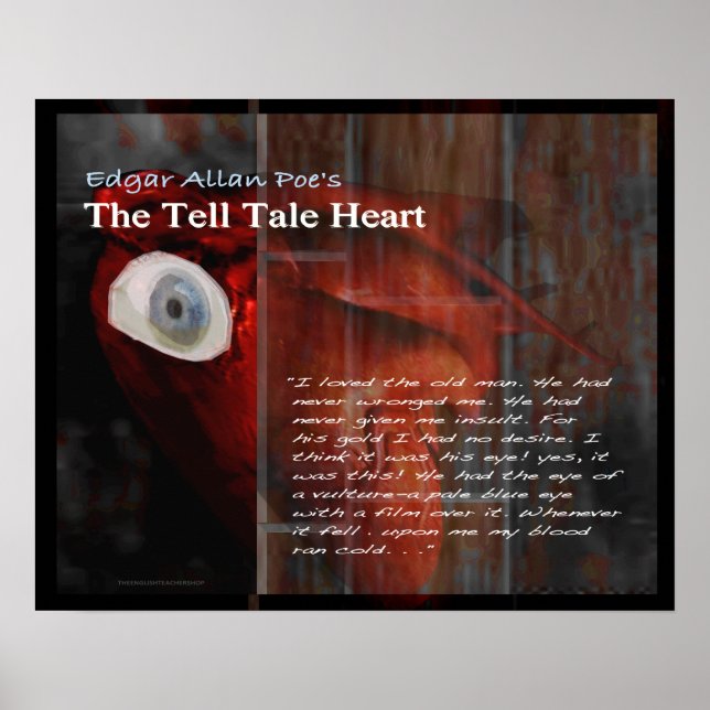 Poster Le texte de Tell Tale Heart (Devant)