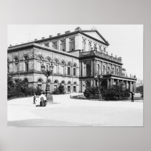 Poster Le théâtre à Hanovre, c.1910