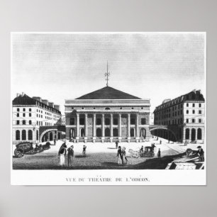 Poster Le Théâtre de l'Odéon, c.1830