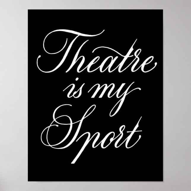 Poster Le Théâtre Est Mon Sport (Devant)