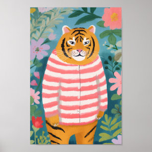 Poster Le tigre fatigué