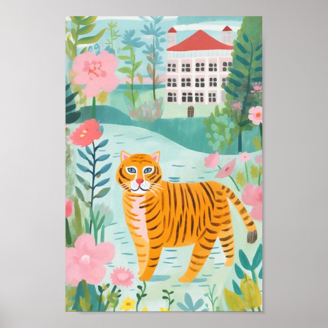 Poster Le Tigre mignon (Devant)
