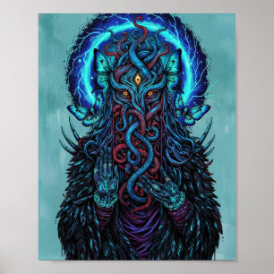 Poster Le Tisseur de Rêves - Mur de Fantasy Sombre Psyche