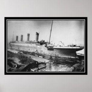 Poster Le Titanic a été construit en 1909