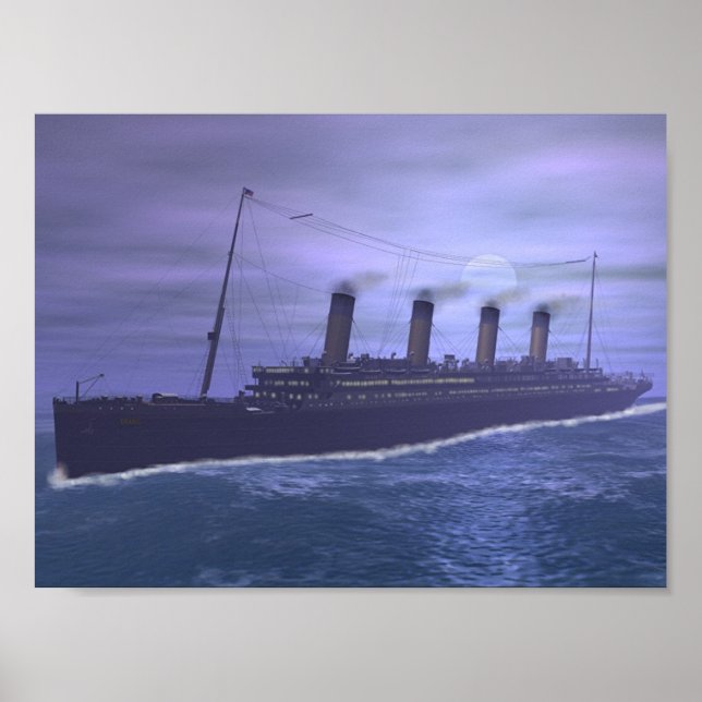 Poster Le Titanic S'Enfonce Dans L'Histoire (Devant)