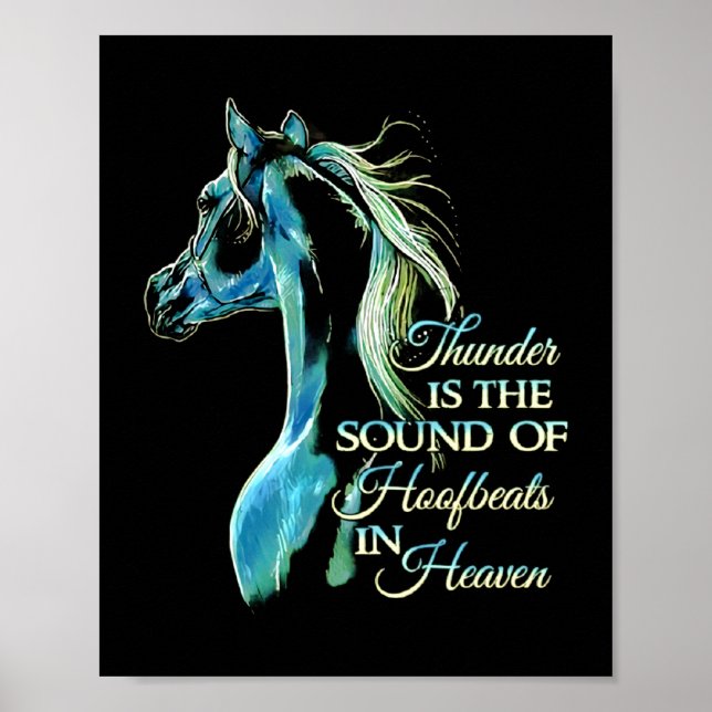 Poster Le Tonnerre Est Le Bruit Des Hoofbeats Au Ciel (Devant)
