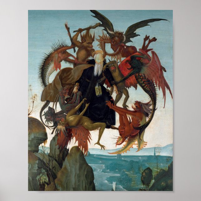Poster Le tourment St Anthony Michelangelo Buonarroti (Devant)