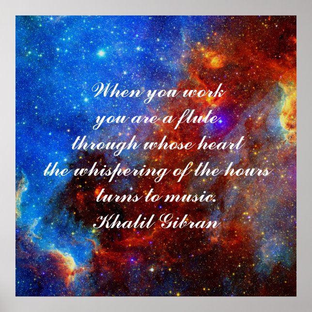 Poster Le travail est l'amour rendu visible (Devant)