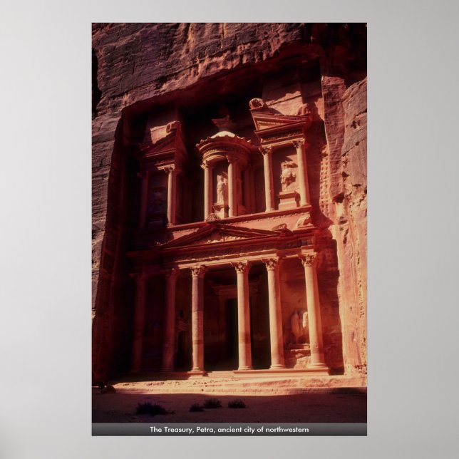 Poster Le Trésor, Petra, ancienne ville du nord-ouest (Devant)