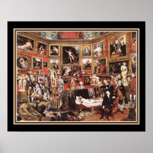 Poster Le Tribuna de l'Uffiz par Johann Zoffany