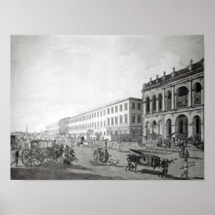 Poster Le tribunal du maire et le bâtiment des écrivains