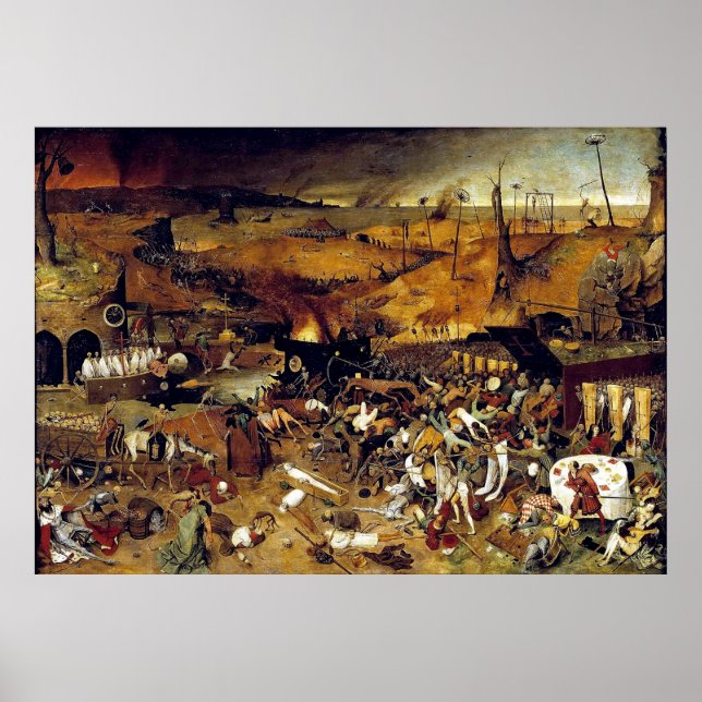 Poster Le triomphe de la mort de Pieter Bruegel (1562) (Devant)