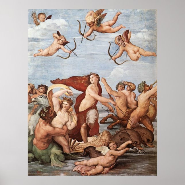Poster Le triomphe de l'affiche de Galatea (Devant)