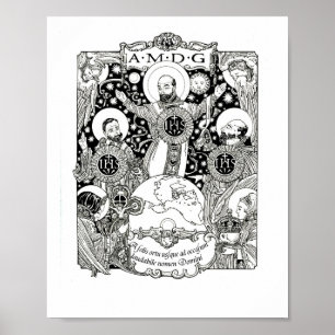 Poster Le triomphe de l'ordre jésuite