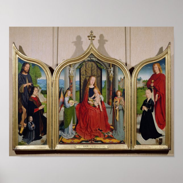 Poster Le Triptyque de la famille Sedano, c.1495-98 (Devant)