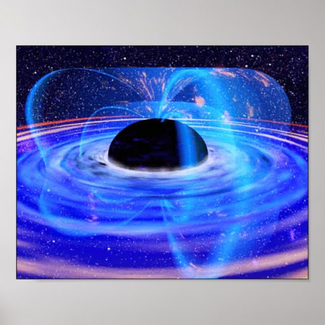 Poster Le trou noir bleu de Nasa (Devant)