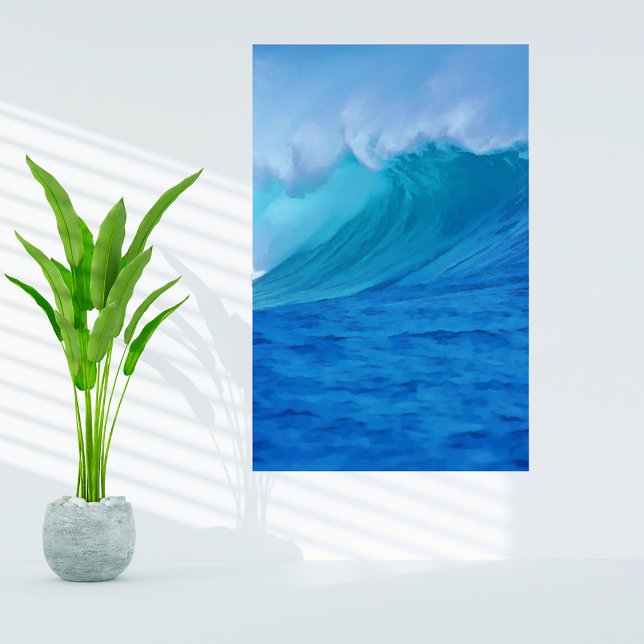 Poster Le Tube De Belles Vagues De Plage (Créateur téléchargé)