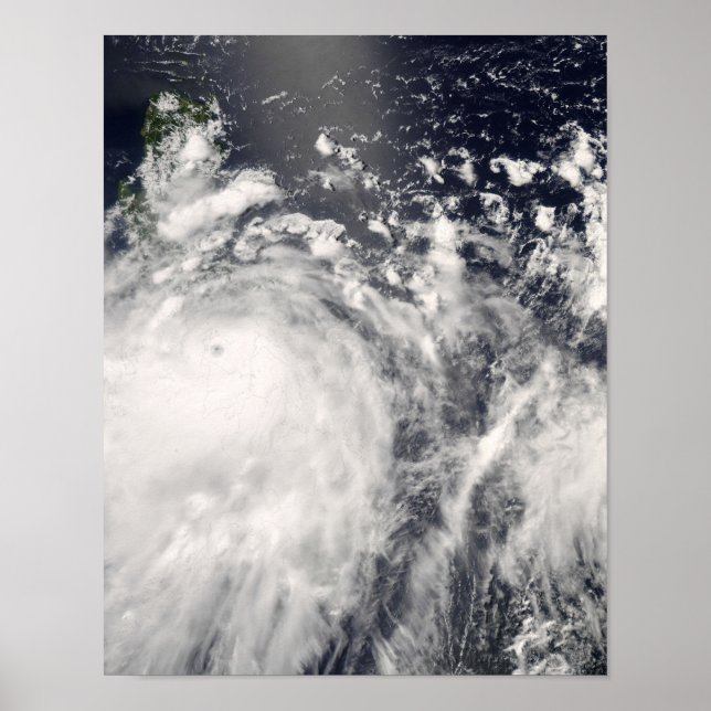 Poster Le typhon Fengshen au-dessus des Philippines (Devant)