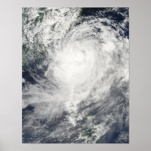 Poster Le typhon Morakot sur Taïwan (Devant)