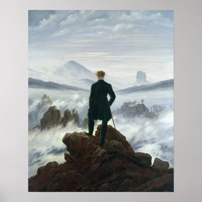 Poster Le vagabond au-dessus de la mer du brouillard, 181 (Devant)