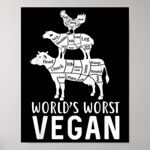 Poster Le Végétan le plus mauvais au monde