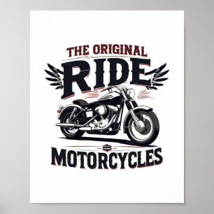 Poster le vélo de randonnée original