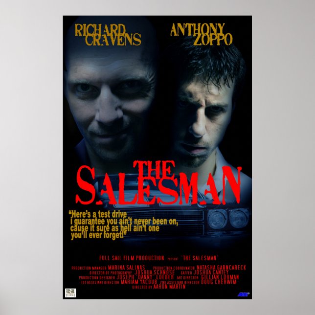 Poster Le vendeur (Devant)