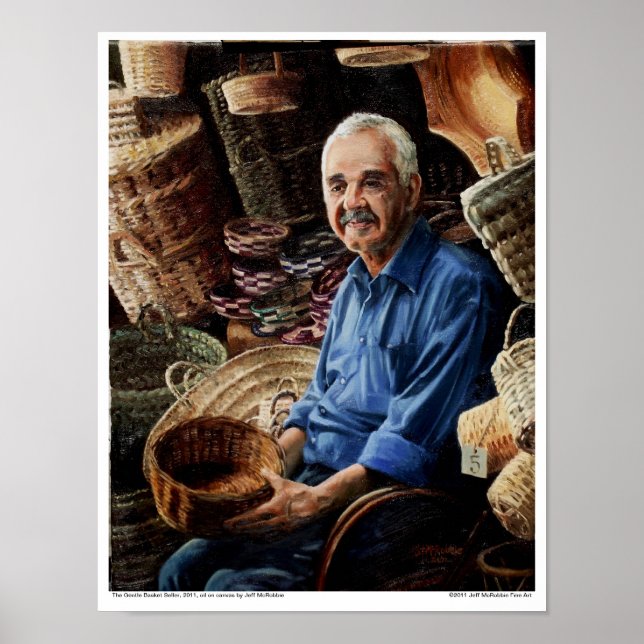 Poster Le vendeur de panier souple (Devant)